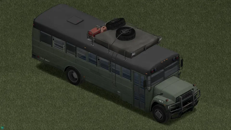 '87 Ford B700 Military Bus: Paint 1