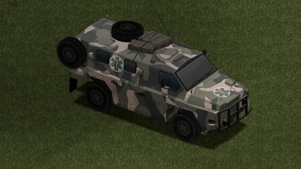 '97 Bushmaster Ambulance: Paint 1